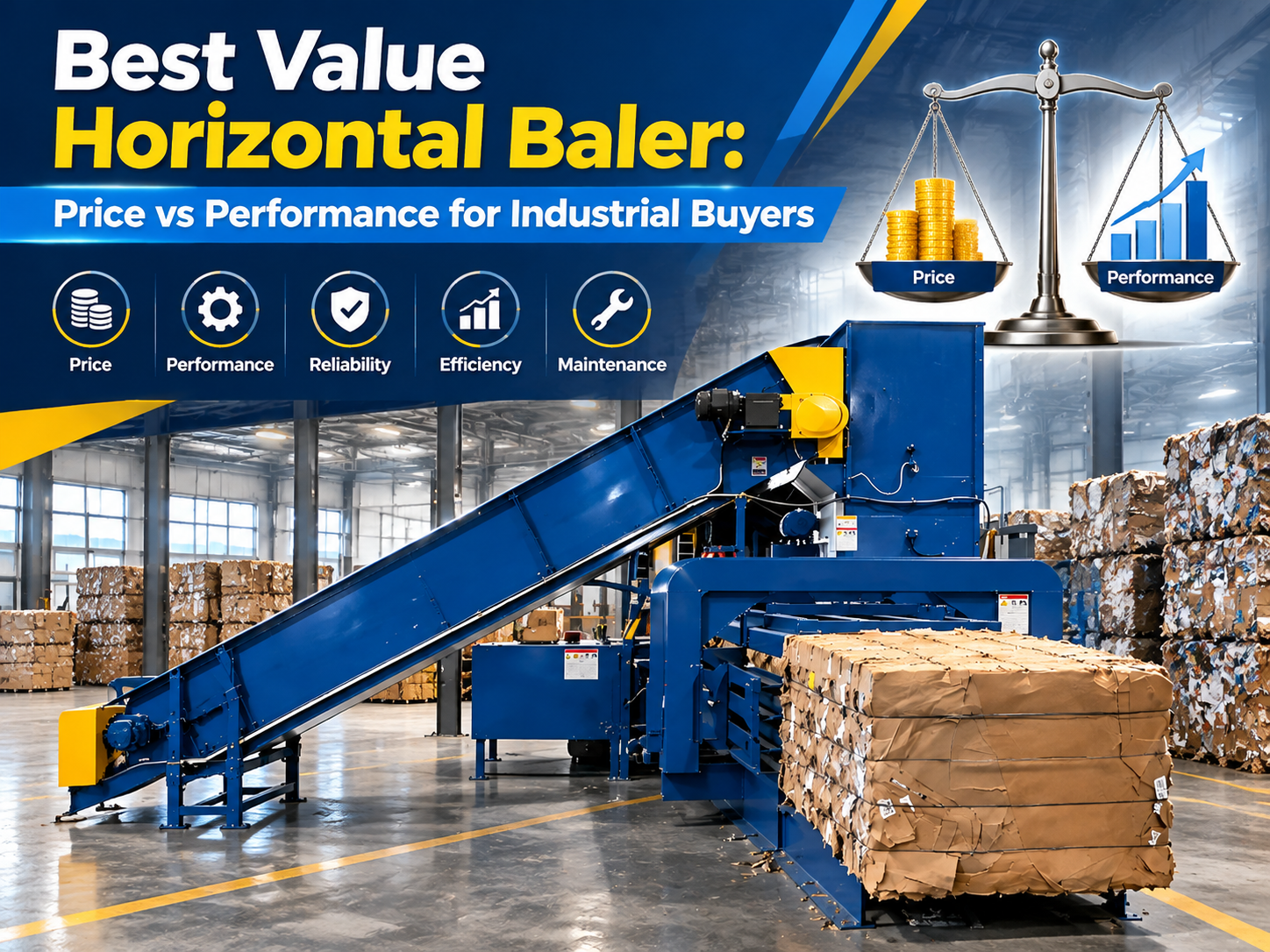 best value horizontal baler price vs performance for industrial buyers