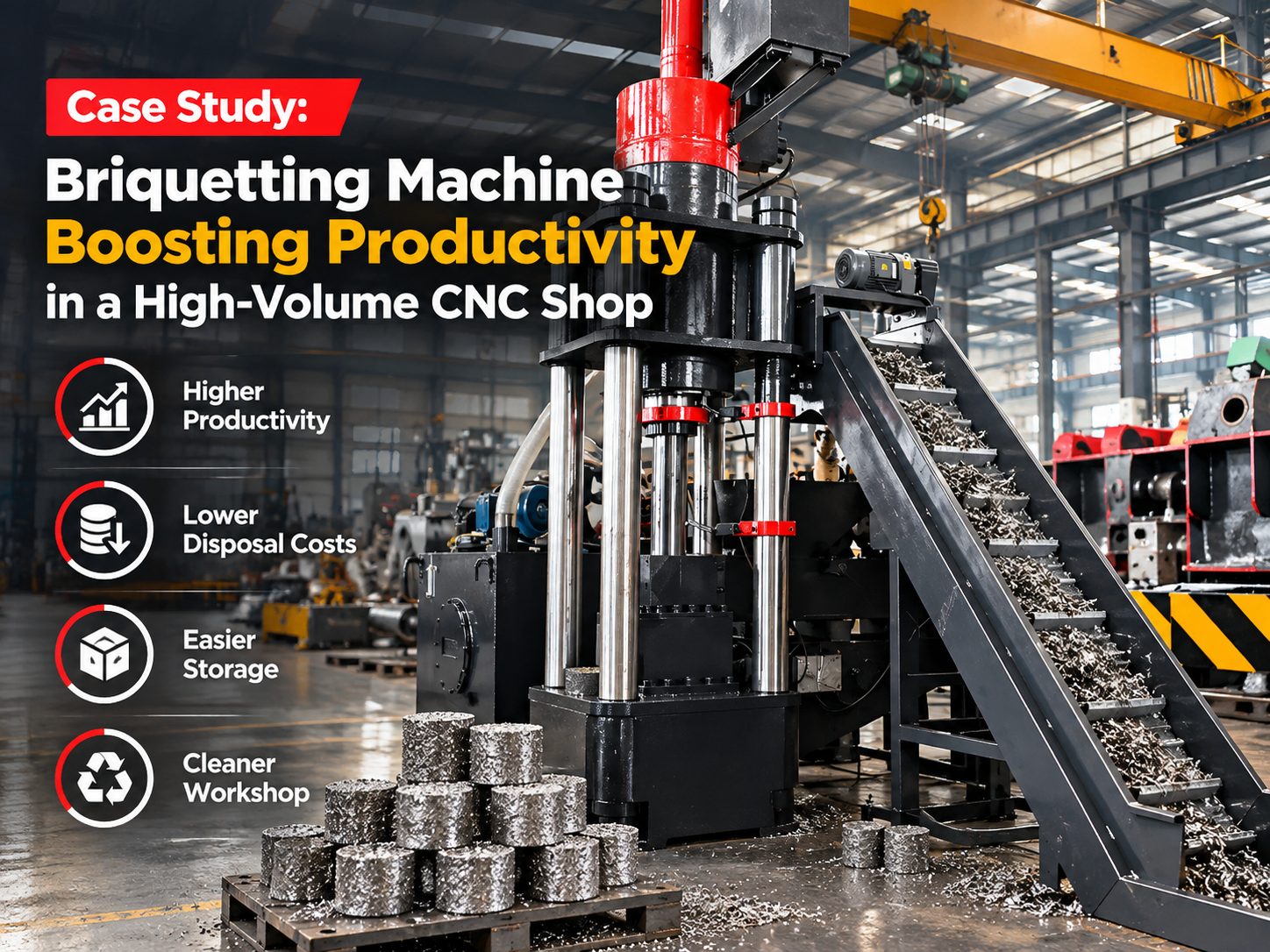 briquetting machine case study boosting productivity in a high volume cnc shop
