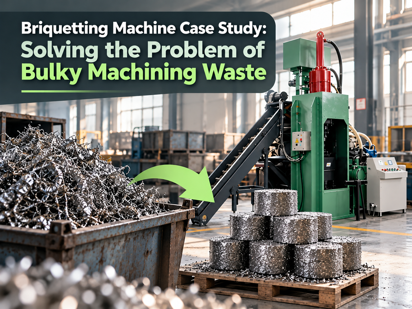 briquetting machine case study solving the problem of bulky machining waste