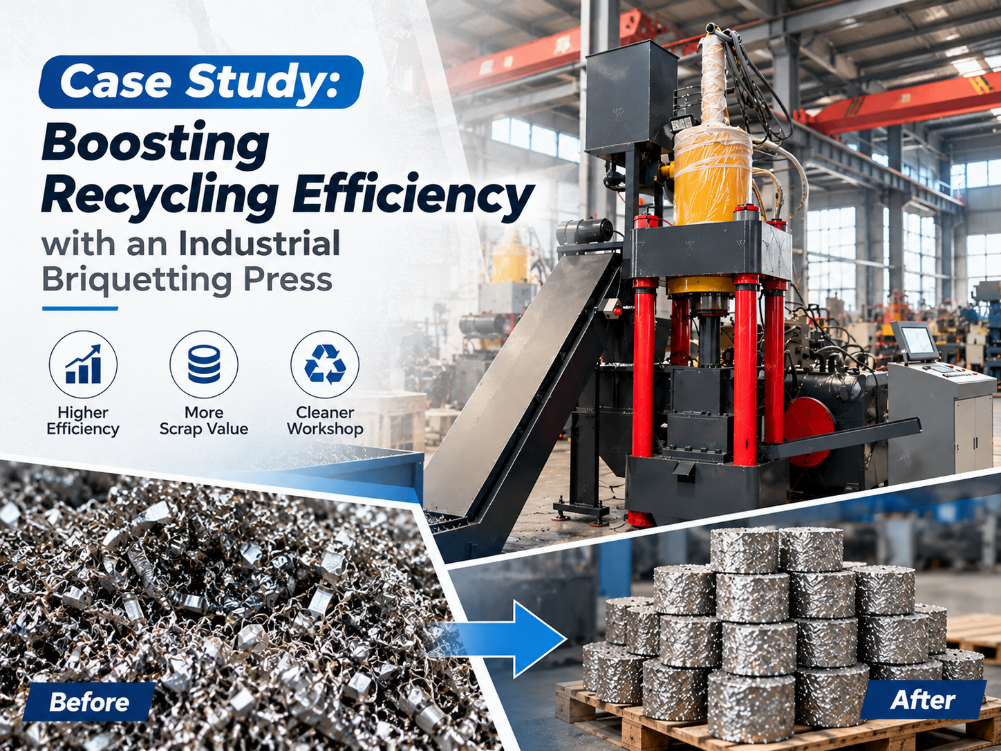 case study boosting recycling efficiency with an industrial briquetting press