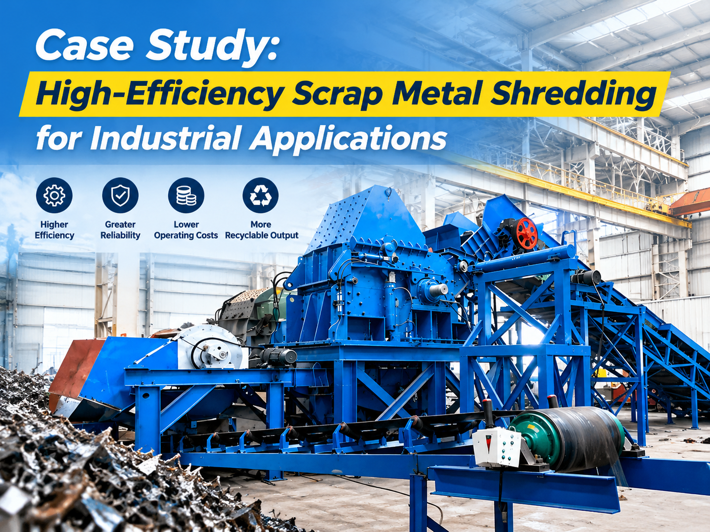 case study high efficiency scrap metal shredding for industrial applications