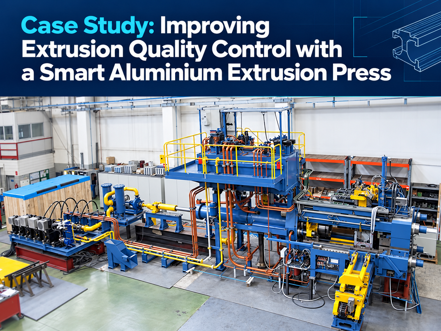 case study improving extrusion quality control with a smart aluminium extrusion press