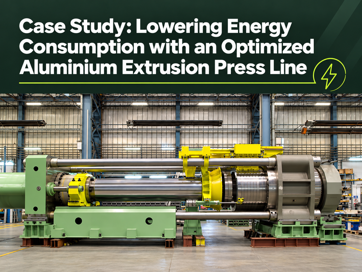 case study lowering energy consumption with an optimized aluminium extrusion press line