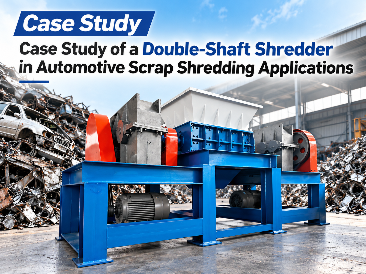 case study of a double shaft shredder in automotive scrap shredding applications a harsle