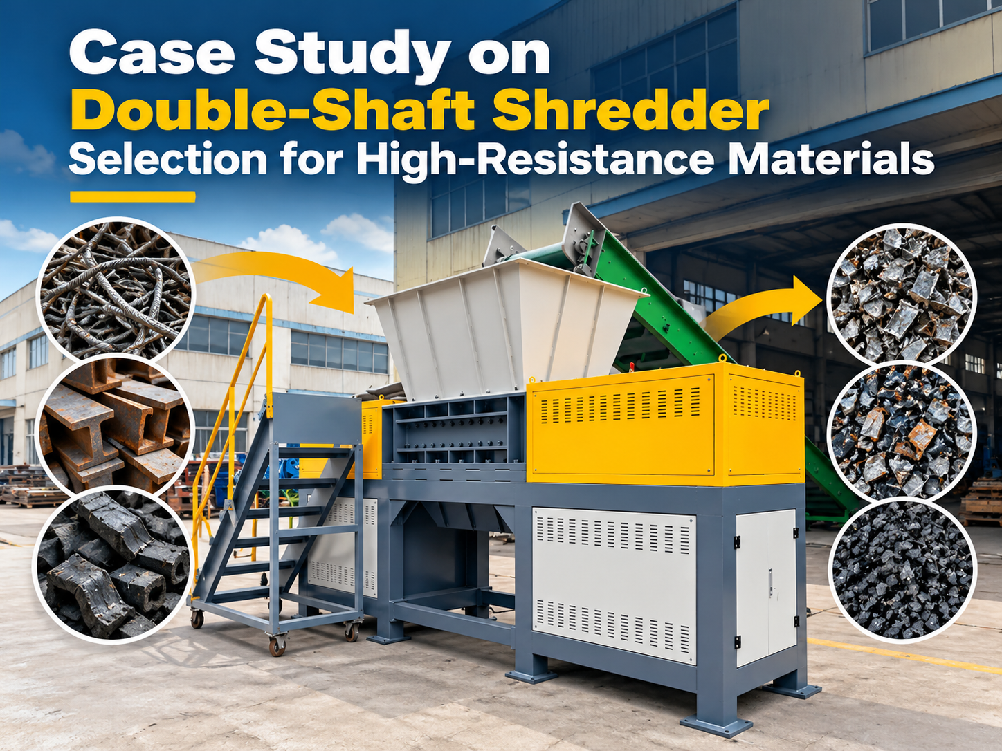 case study on double shaft shredder selection for high resistance materials a harsle engin