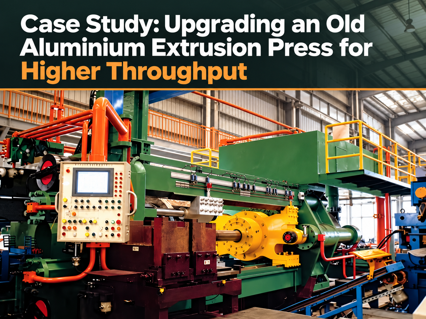 case study upgrading an old aluminium extrusion press higher throughput