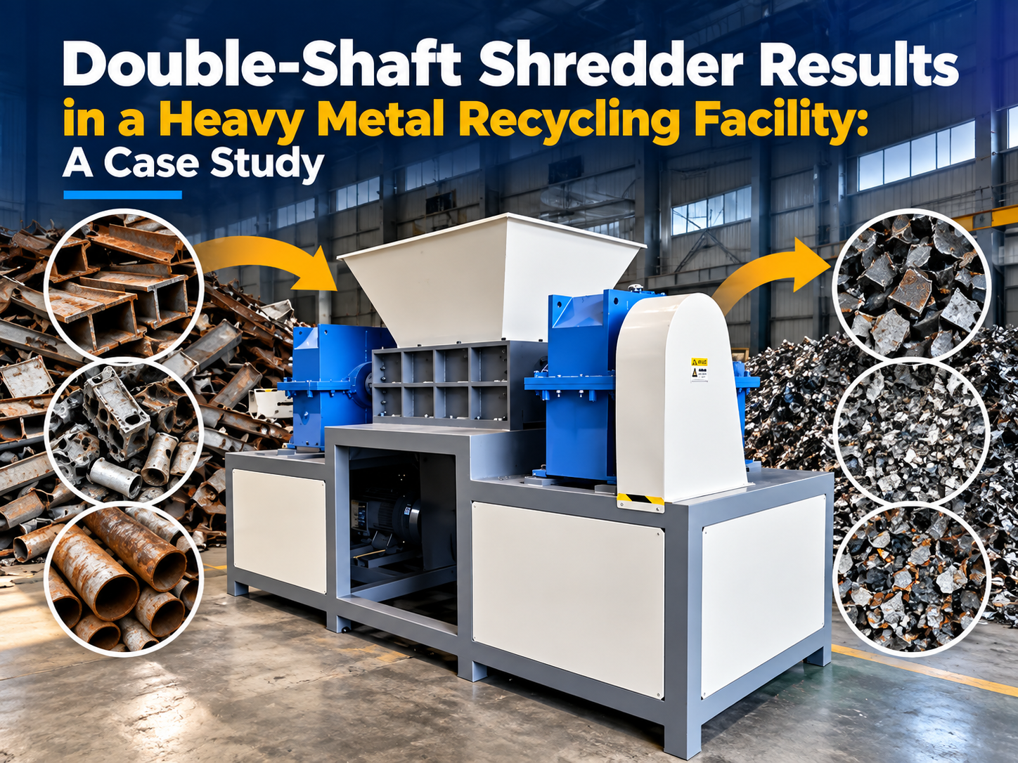 double shaft shredder results in a heavy metal recycling facility a case study