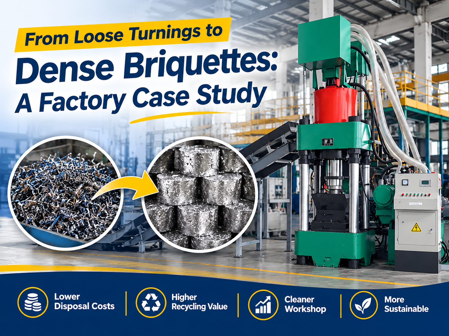 from loose turnings to dense briquettes a factory case study