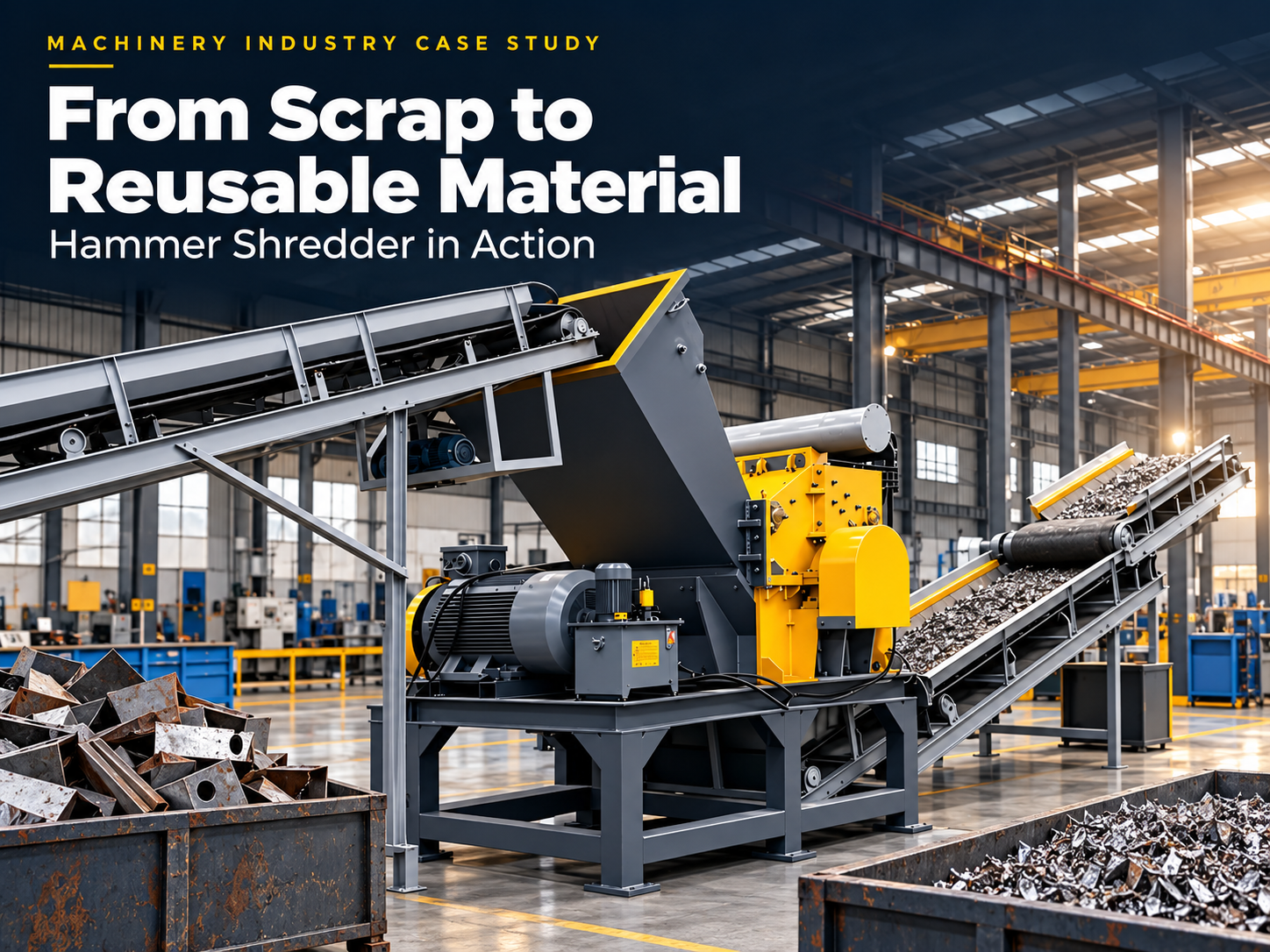 from scrap to reusable material hammer shredder case study in the machinery industry