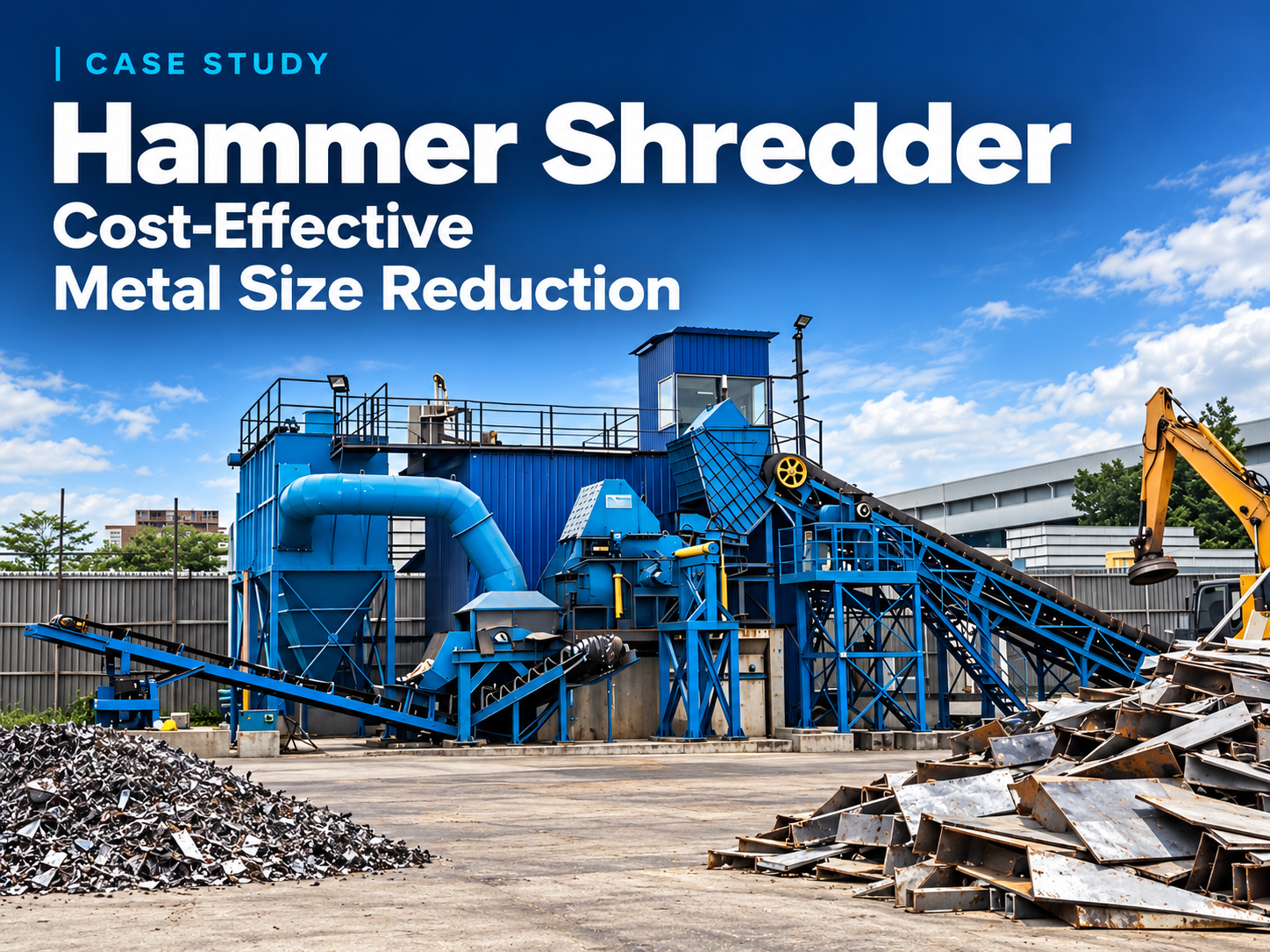 hammer shredder case study achieving cost effective metal size reduction