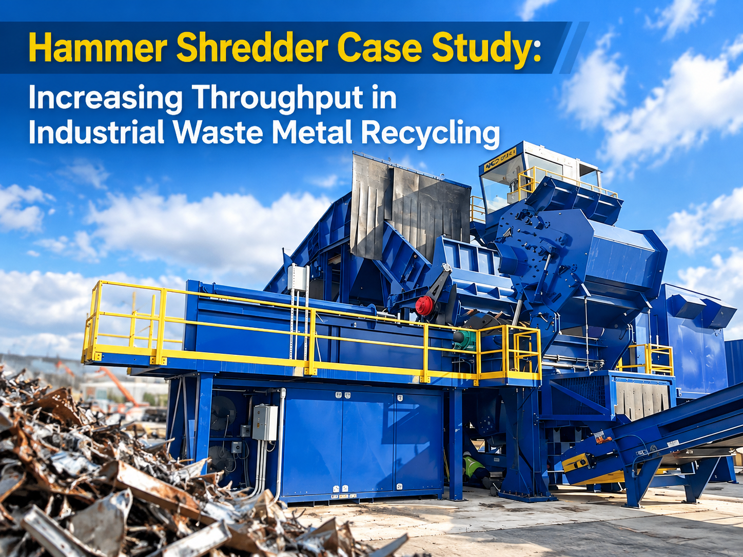 hammer shredder case study increasing throughput in industrial waste metal recycling