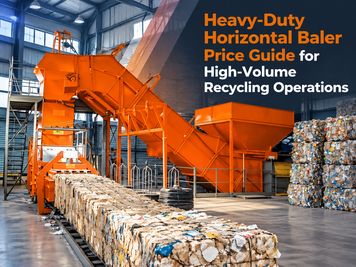 heavy duty horizontal baler price guide for high volume recycling operations