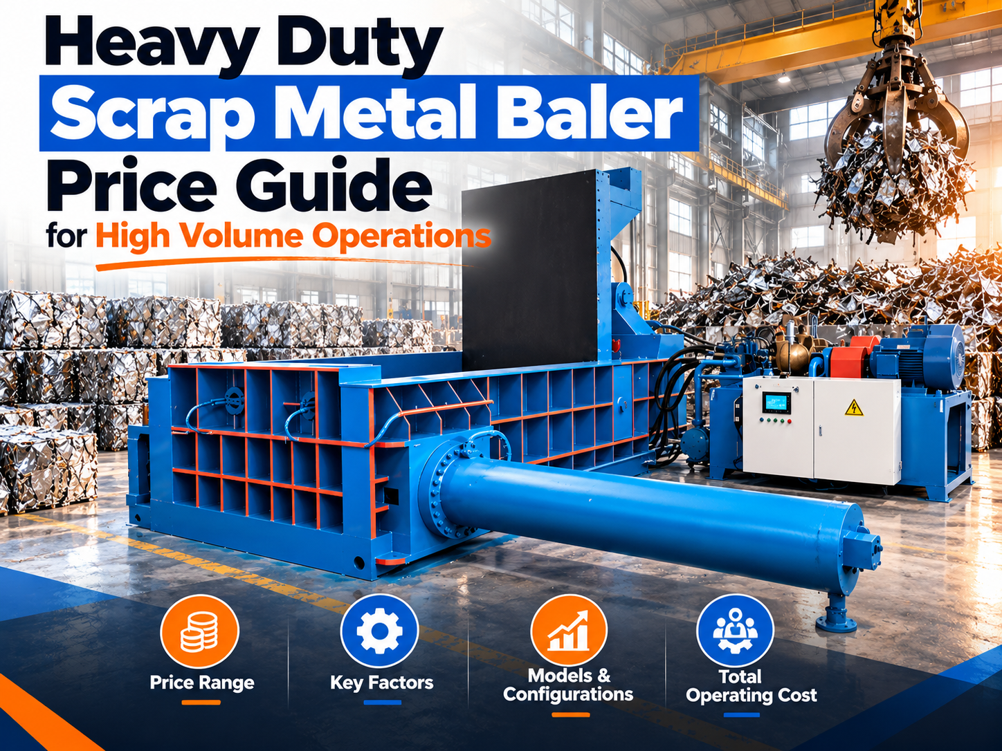 heavy duty scrap metal baler price guide for high volume operations