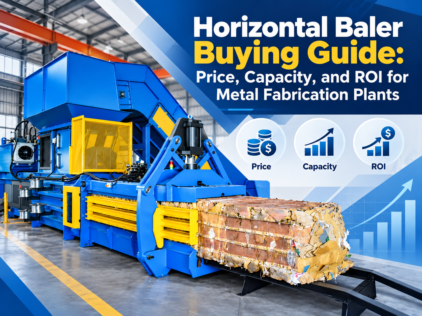 horizontal baler buying guide price capacity and roi for metal fabrication plants
