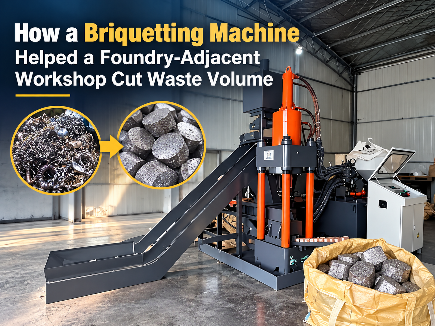 how a briquetting machine helped a foundry adjacent workshop cut waste volume a comprehens