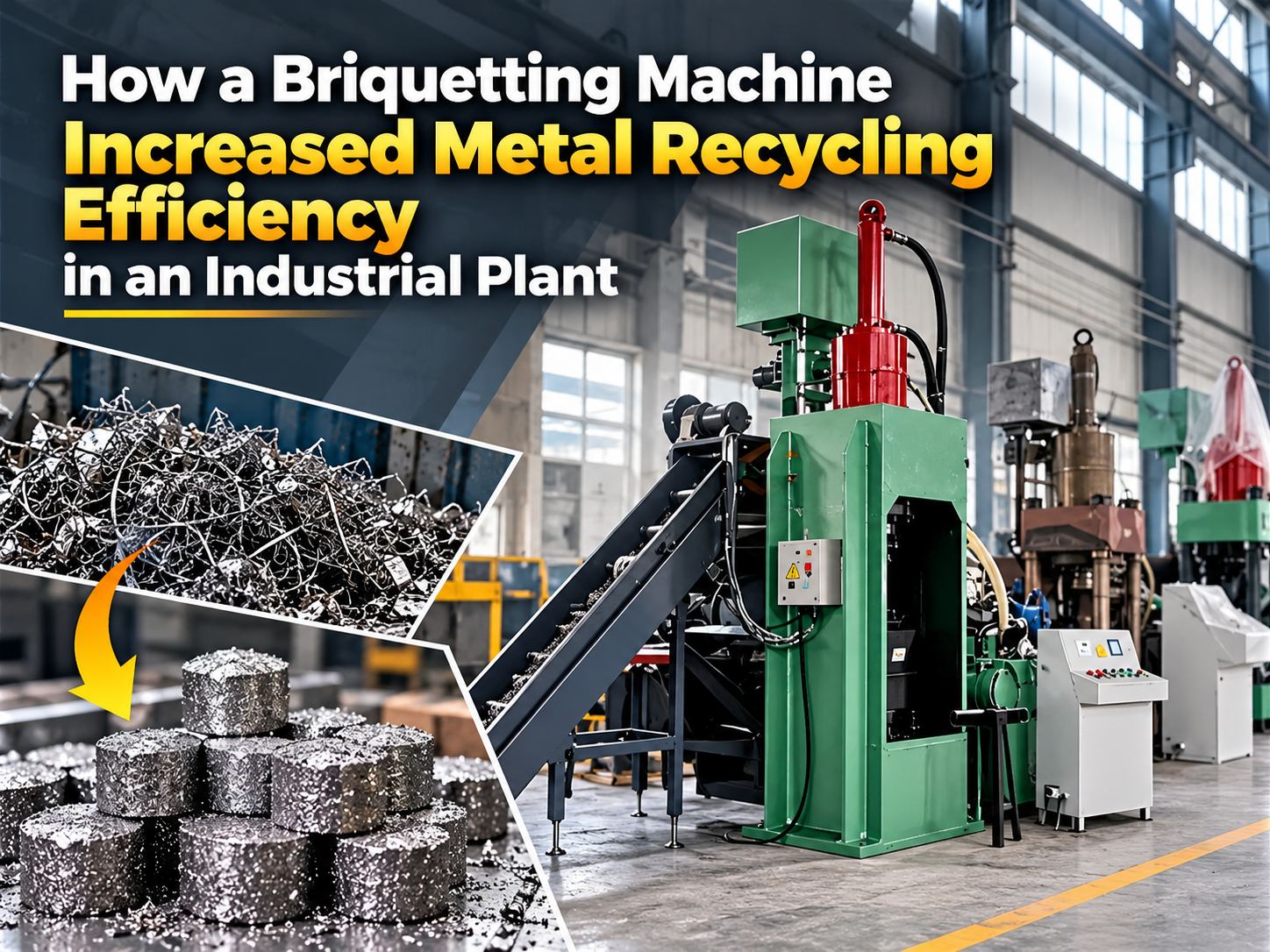 how a briquetting machine increased metal recycling efficiency in an industrial plant