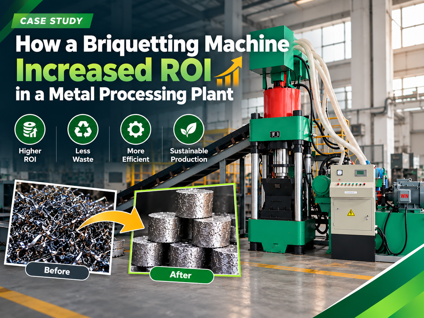 how a briquetting machine increased roi in a metal processing plant a comprehensive guide