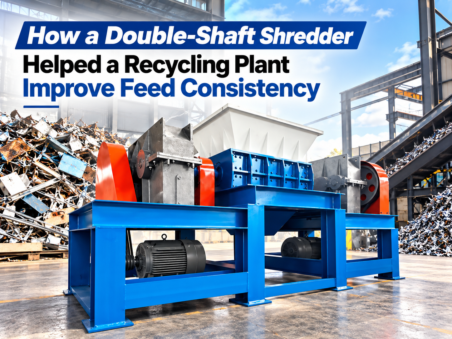 how a double shaft shredder helped a recycling plant improve feed consistency