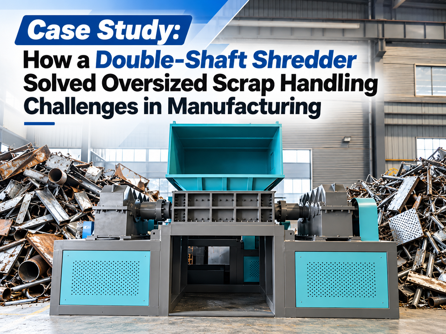 how a double shaft shredder solved oversized scrap handling challenges in manufacturing