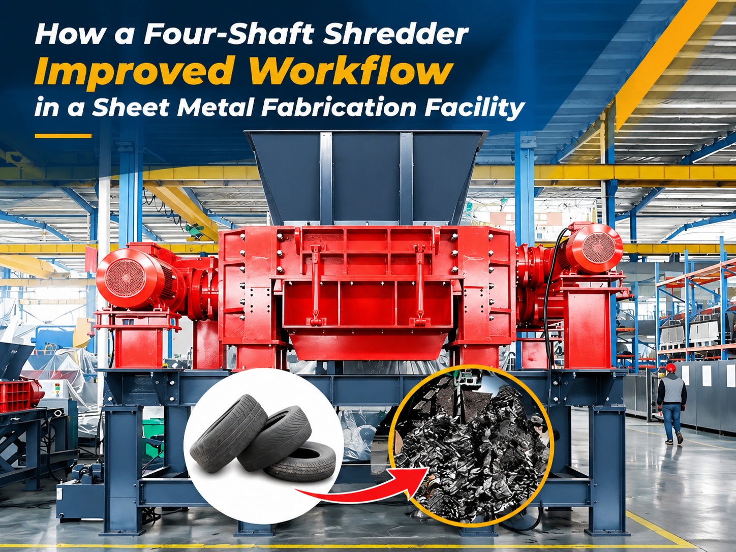 how a four shaft shredder improved workflow in a sheet metal fabrication facility a harsle