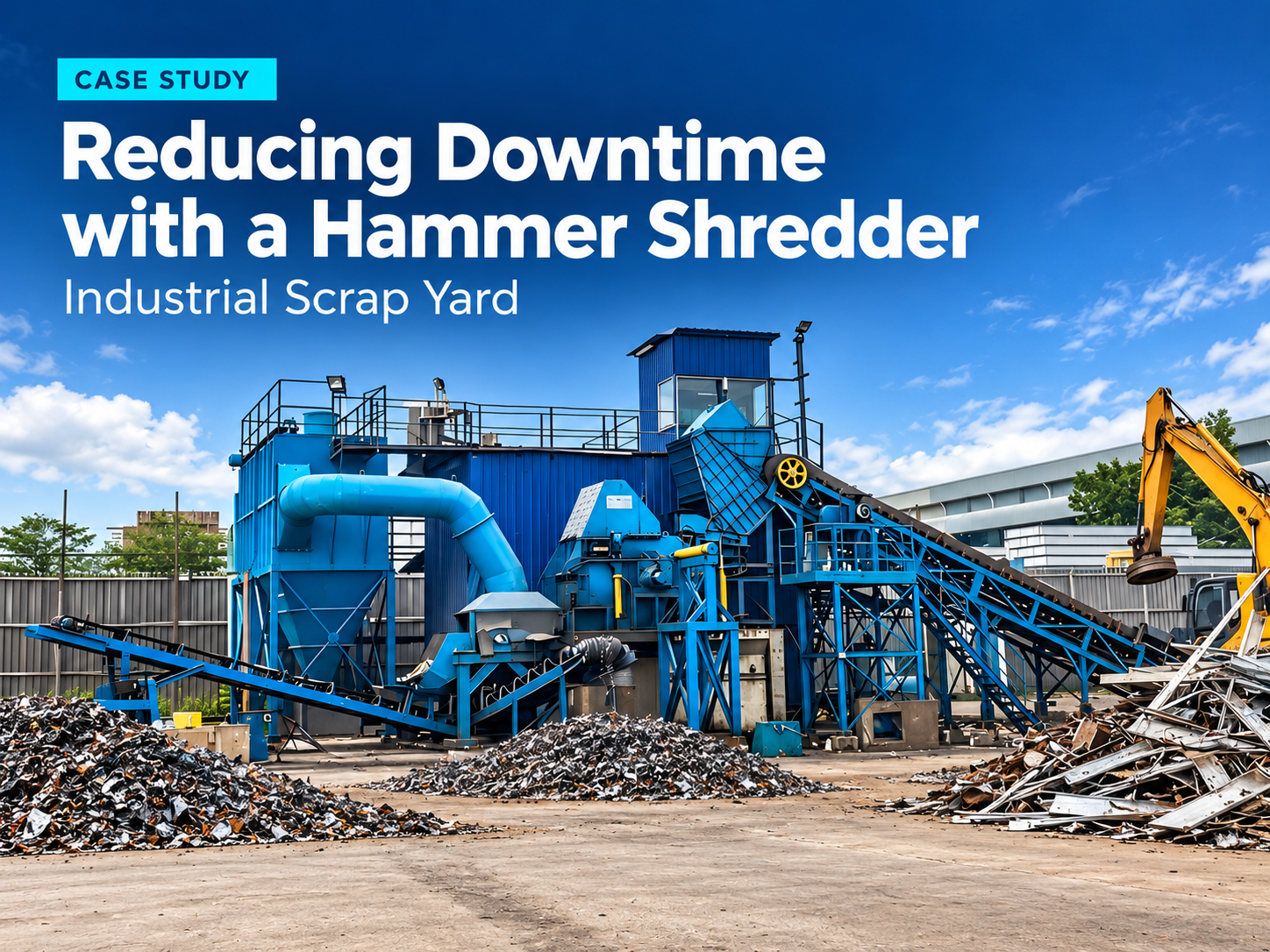 how a hammer shredder reduced downtime in an industrial scrap yard case study