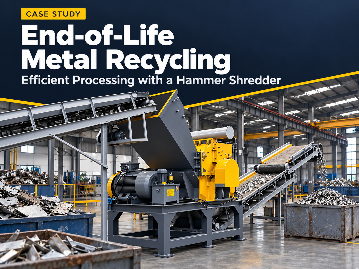 how a hammer shredder supported efficient end of life metal recycling case study