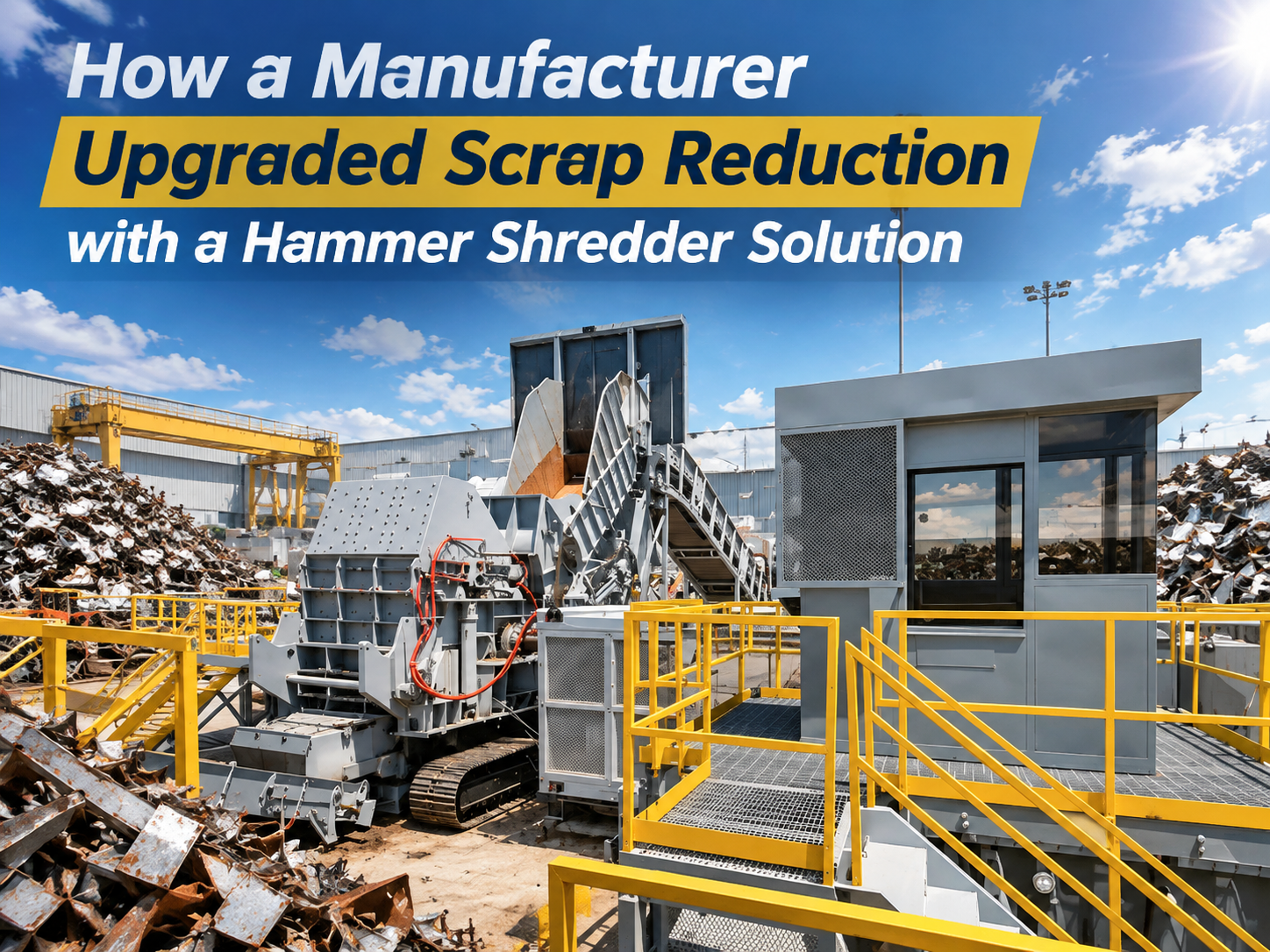 how a manufacturer upgraded scrap reduction with a hammer shredder solution