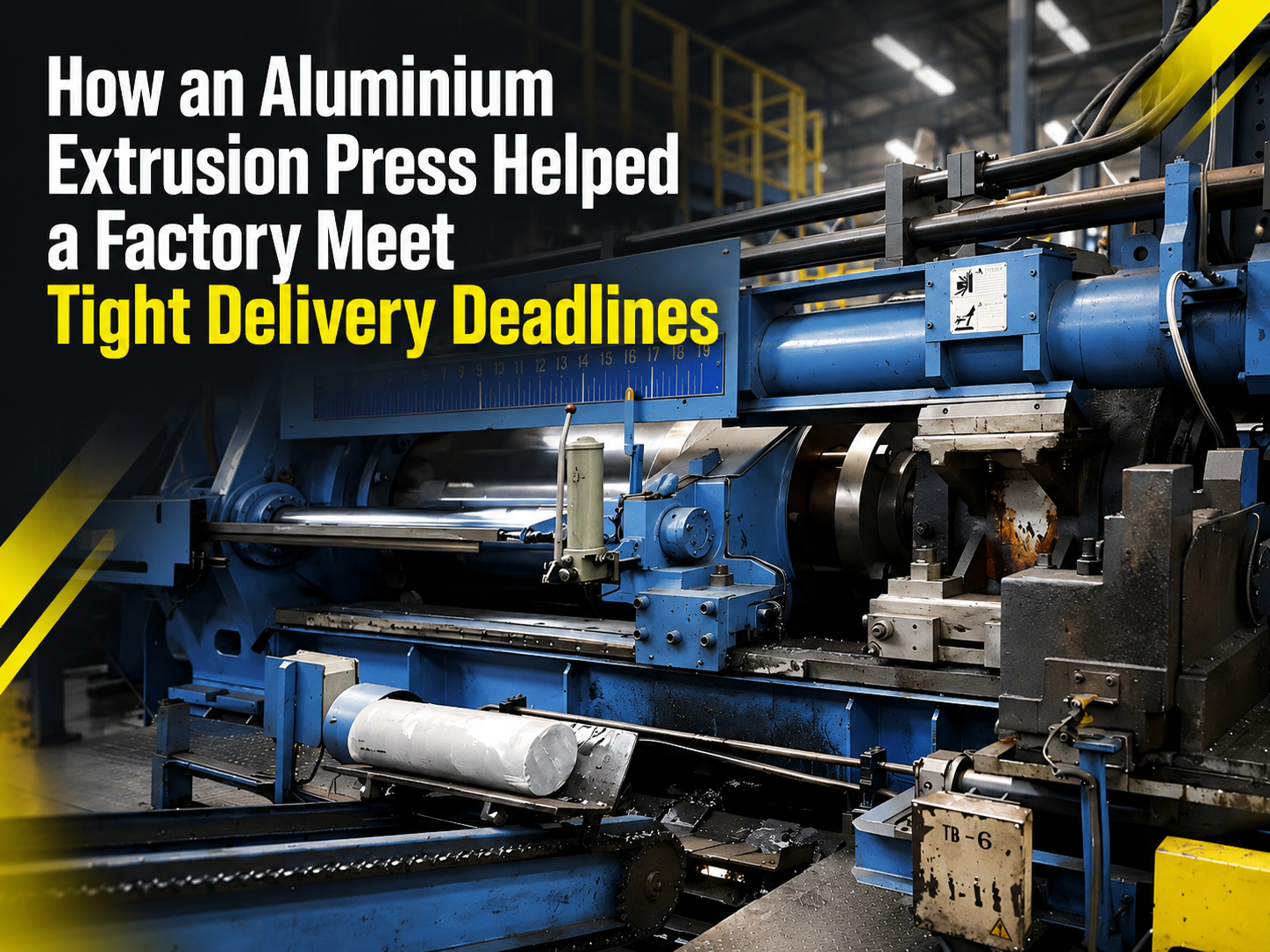 how an aluminium extrusion press helped a factory meet tight delivery deadlines