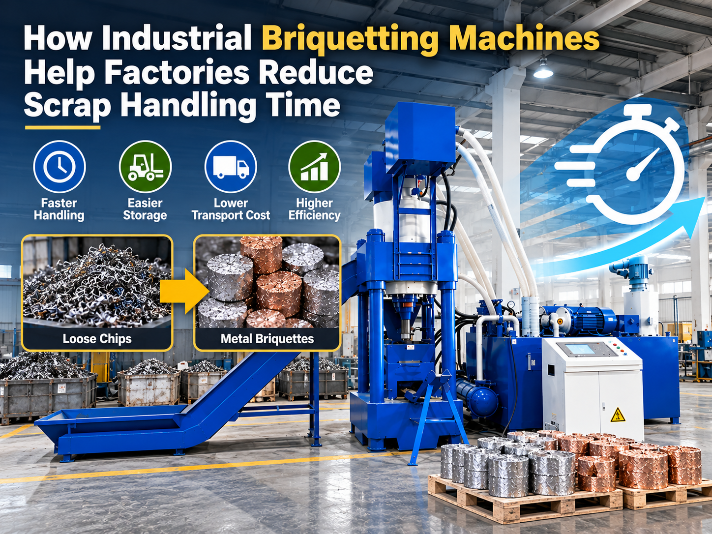 how industrial briquetting machines help factories reduce scrap handling time a comprehens