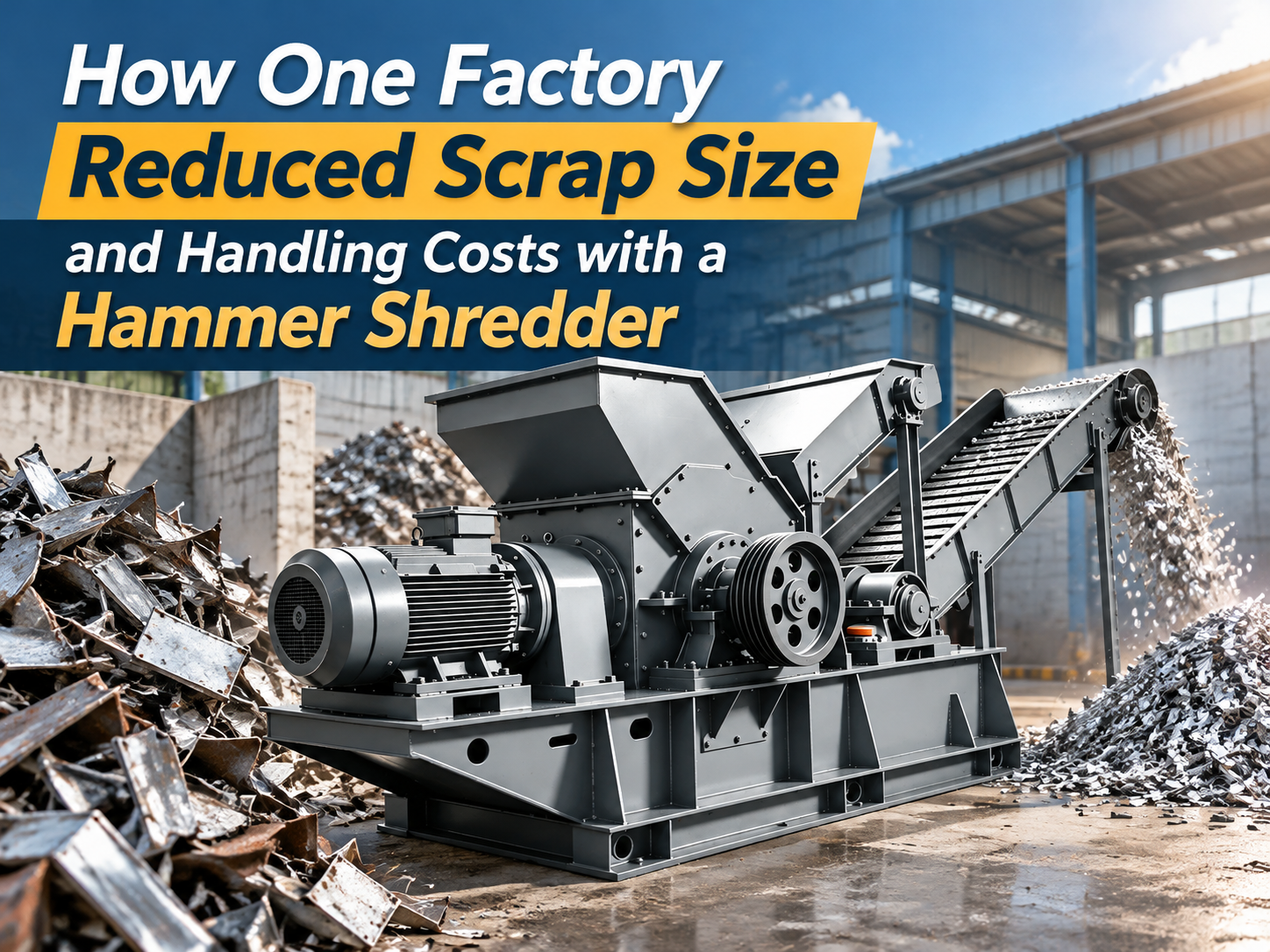 how one factory reduced scrap size and handling costs with a hammer shredder