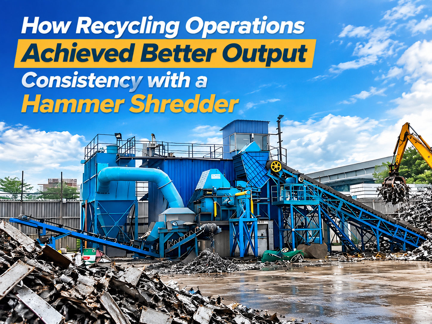 how recycling operations achieved better output consistency with a hammer shredder