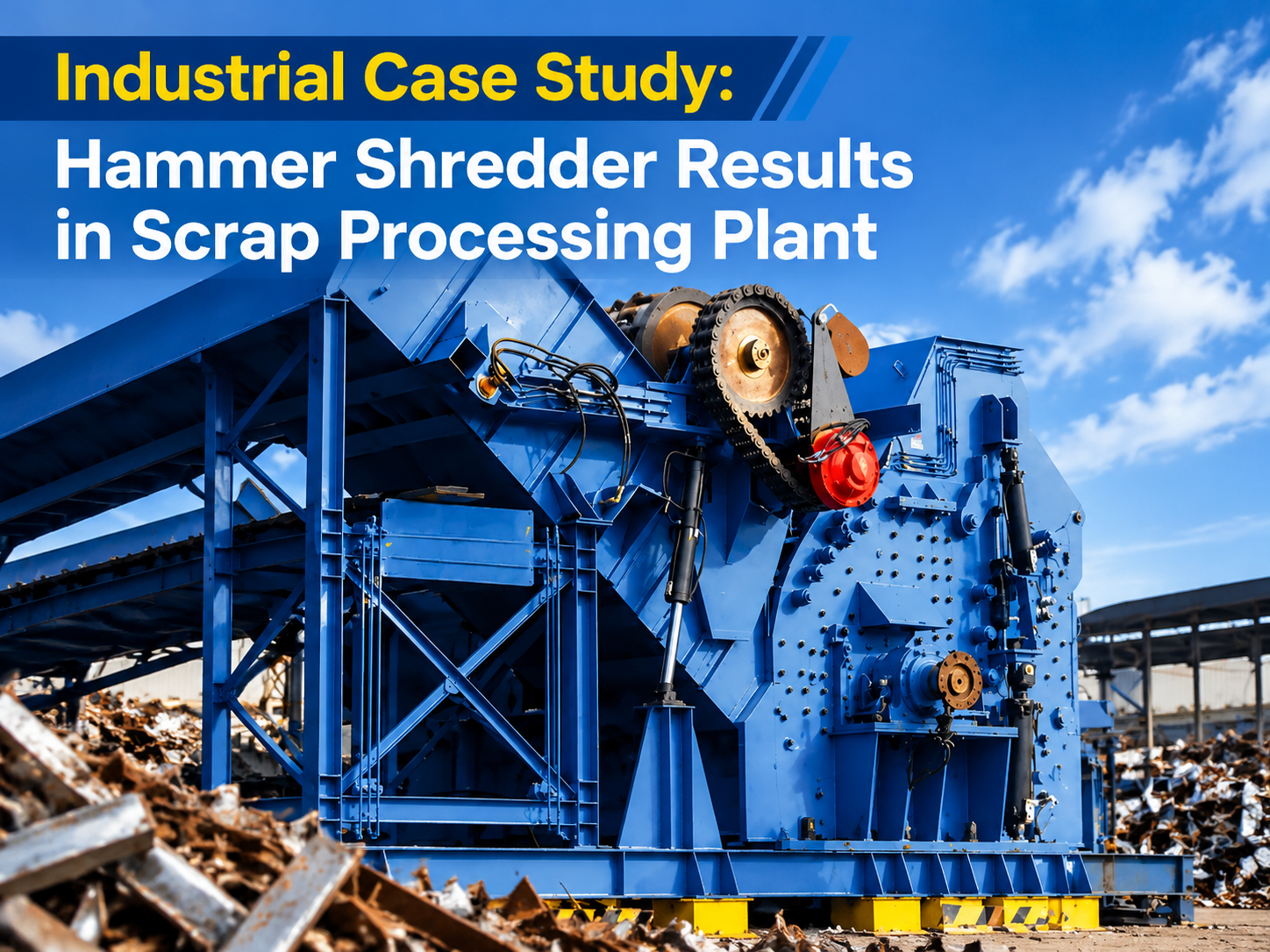 industrial case study hammer shredder results in scrap processing plant