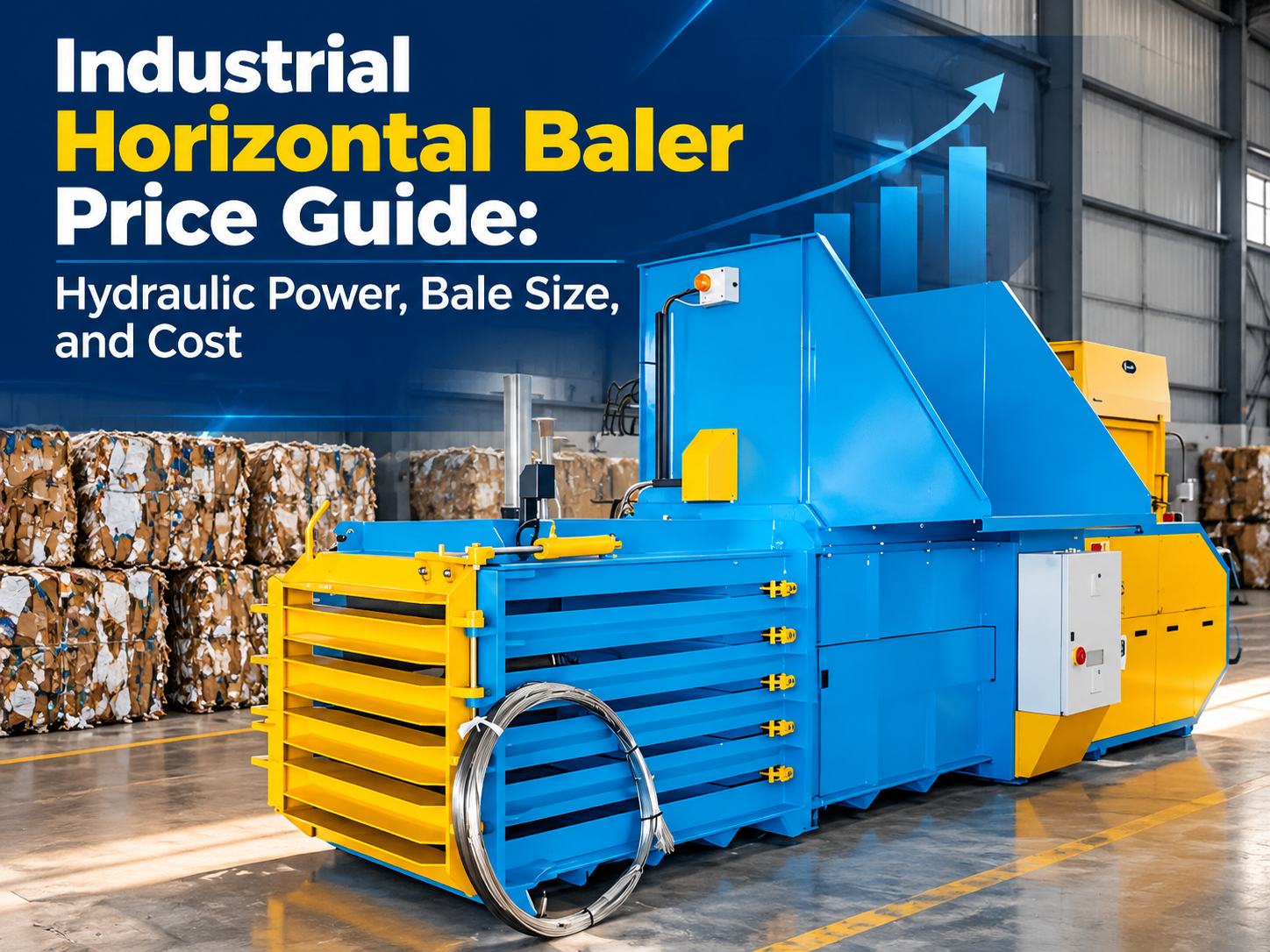 industrial horizontal baler price guide hydraulic power bale size and cost