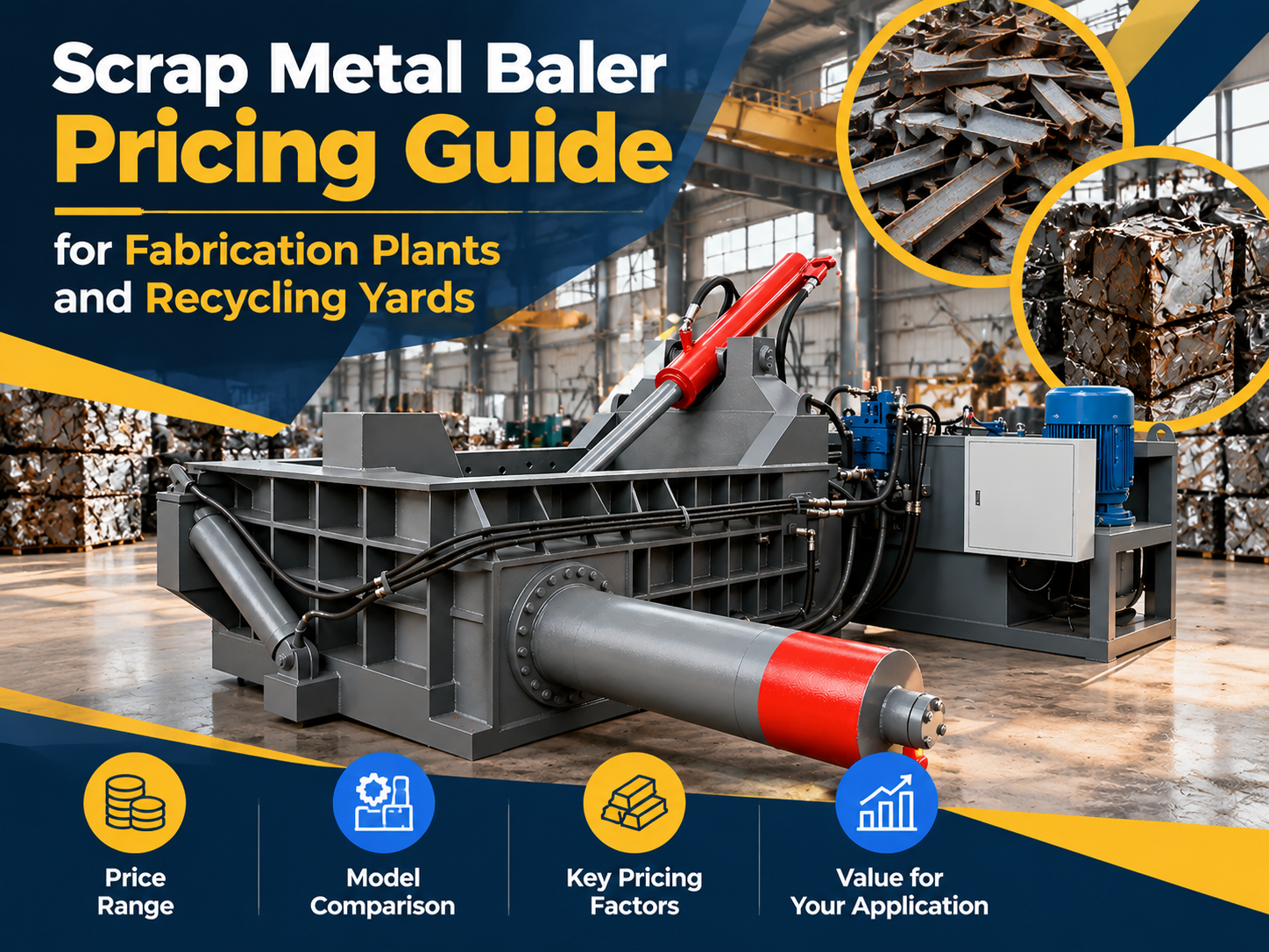 scrap metal baler pricing guide for fabrication plants and recycling yards
