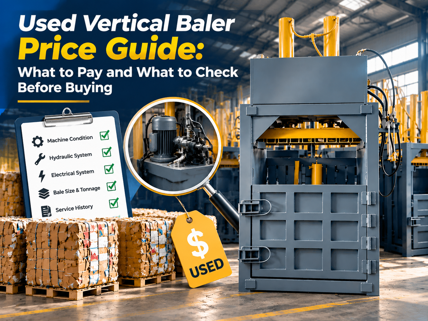 used vertical baler price guide what to pay and what to check before buying