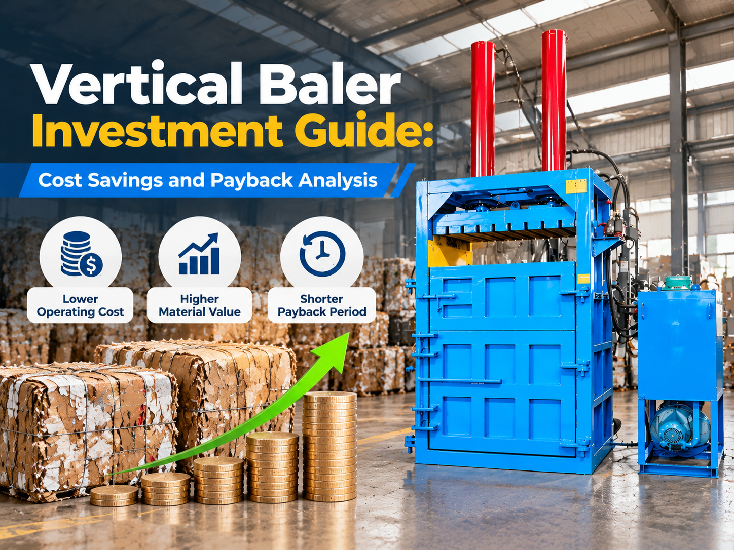 vertical baler investment cost savings and payback analysis