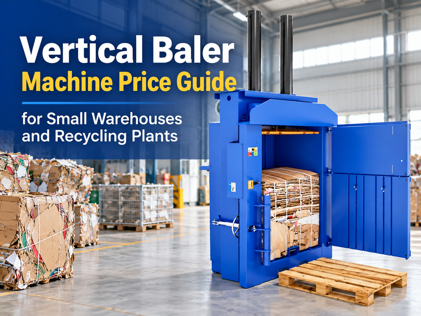 vertical baler machine price guide for small warehouses and recycling plants
