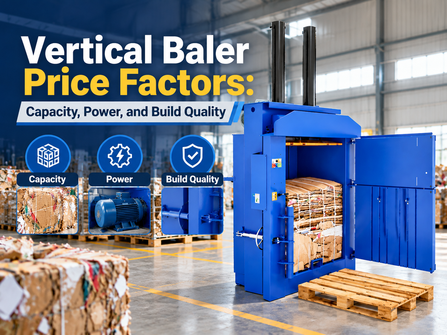 vertical baler price factors capacity power and build quality