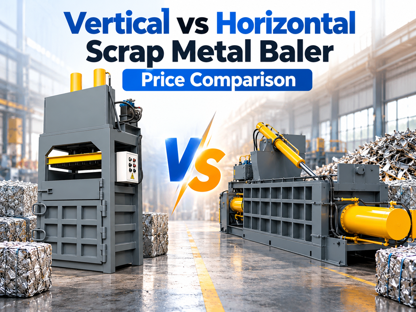 vertical vs horizontal scrap metal baler price comparison a comprehensive industrial guide