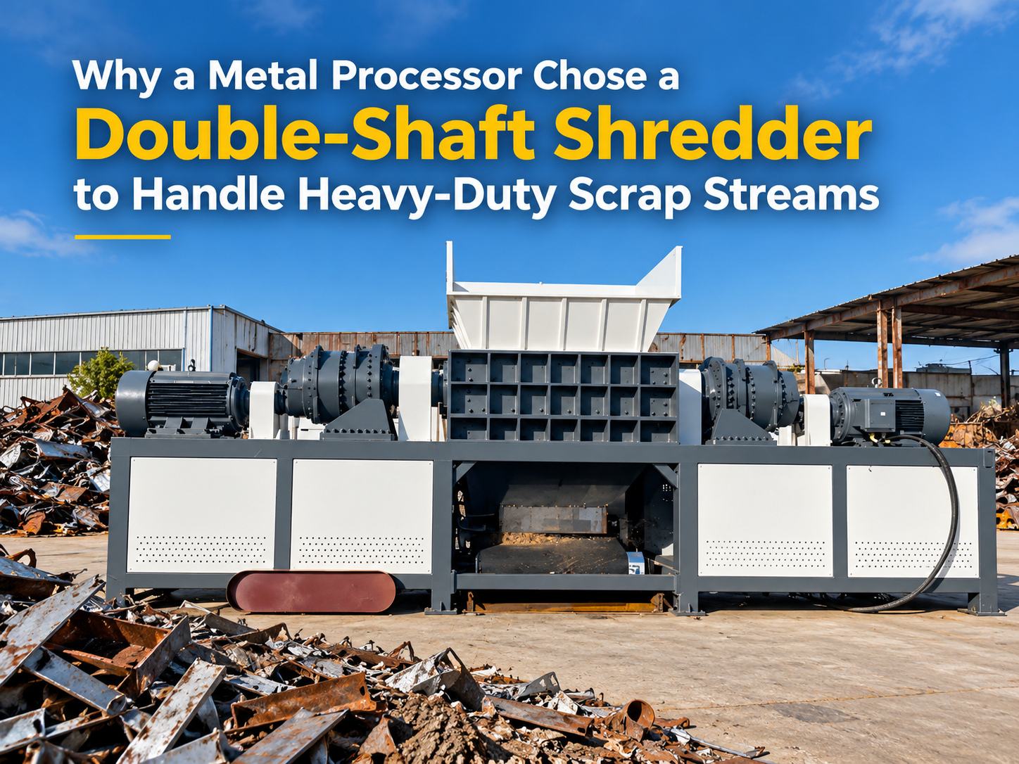 why a metal processor chose a double shaft shredder to handle heavy duty scrap streams